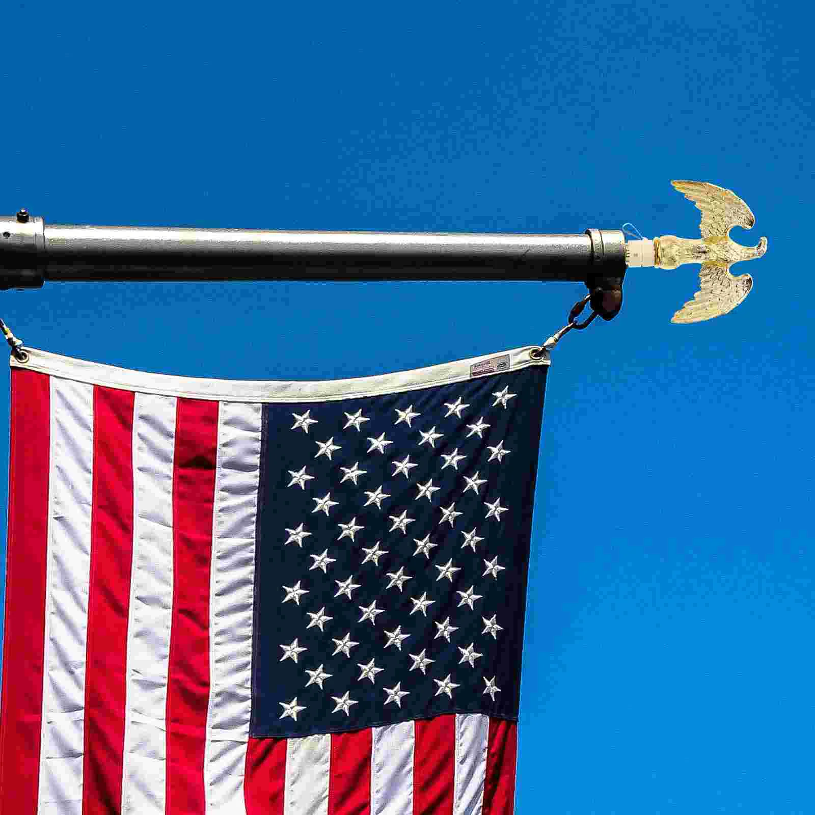 Banner Flagpoles Eagle Head Outdoor Flags Diagonal Insertion outside Decorations