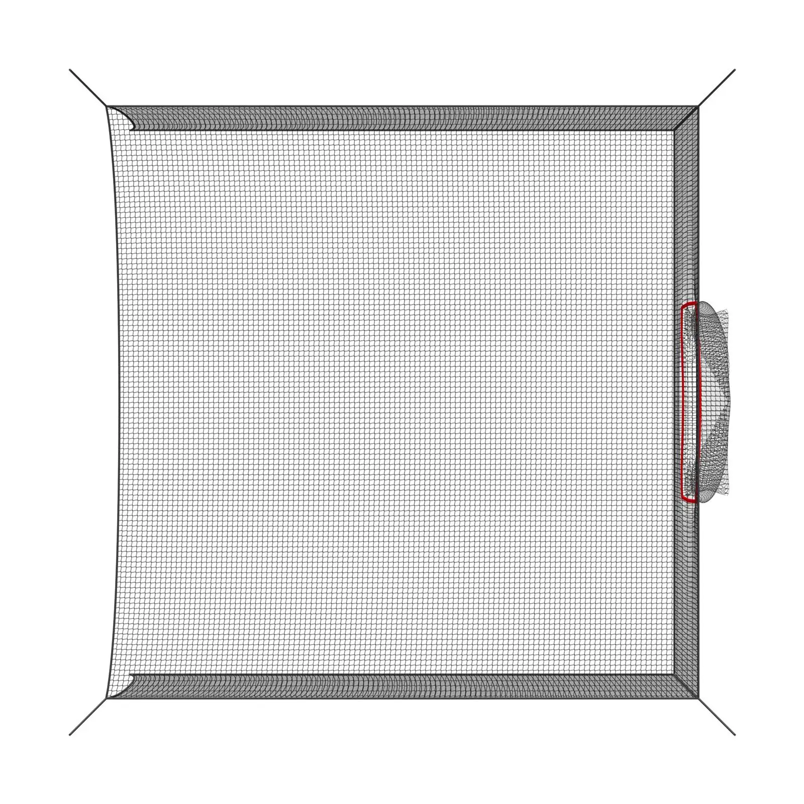 Golf Batting Cage 10 x 10 x 10 FT Driving Hitting Net with 3 Ply Knotless Polyester Golf Target and 9 Hole Baseball Target for indoor Outdoor Backyard