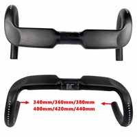 BIKEDOC HB24 New Model Full Carbon Handlebar Road/Bent Bar Track Sprinter Bar Drop Bar UD Matte 31.8MM*340/360/380MM