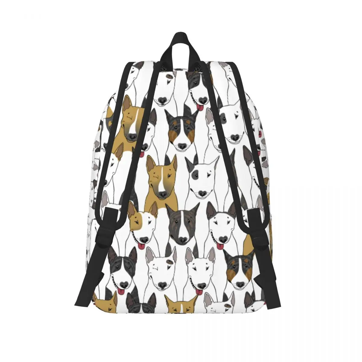 Men Women Backpack Large Capacity School Backpack for Student Bull Terrier Dogs School Bag