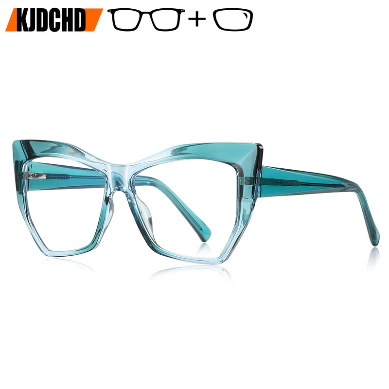 

Модные очки KJDCHD Cateye для женщин, оправа из ацетата ручной работы, фотохромные мультифокальные линзы для чтения
