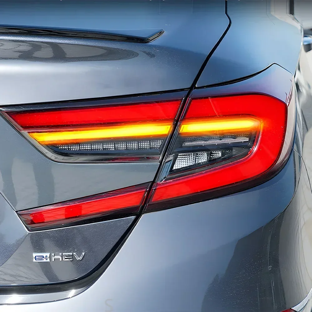 

Автомобильные задние фонари в сборе для Honda Accord 2018-2021, светодиодные автоматические задние фонари, обновление 2022, стиль, аксессуары для динамических указателей поворота