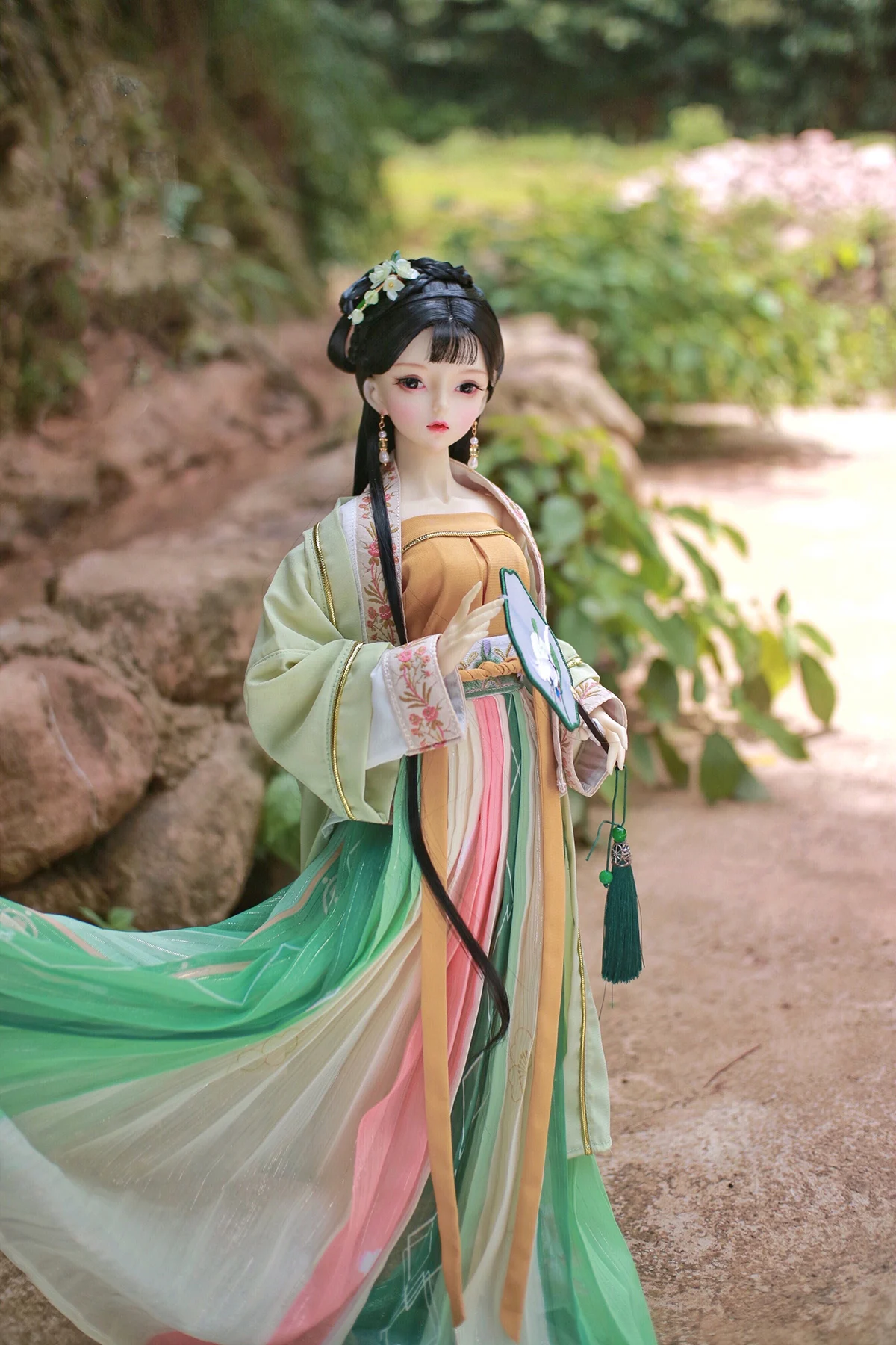 1/4 1/3 Scale BJD Clothes Ancient Costume Chinese Hanfu Fairy Dress Outfit For BJD/SD MSD SD13 Big Girl Doll Accessories A1163