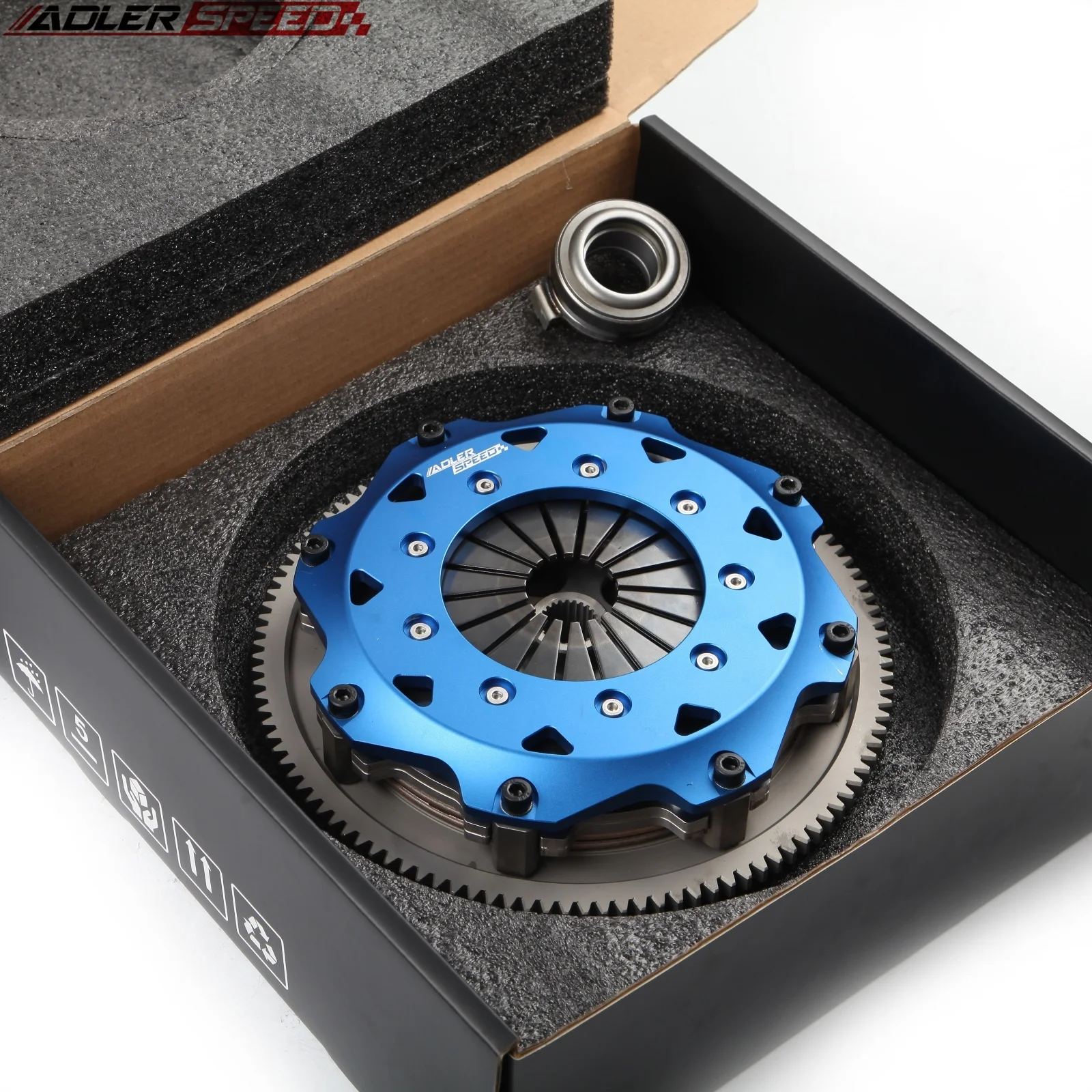 

ADLERSPEED 215MM 8.5"/7.25" 185mm Racing Twin Disc Clutch Fit HONDA Civic CR-V ACURA Integra B-SERIES B16 B18 B20