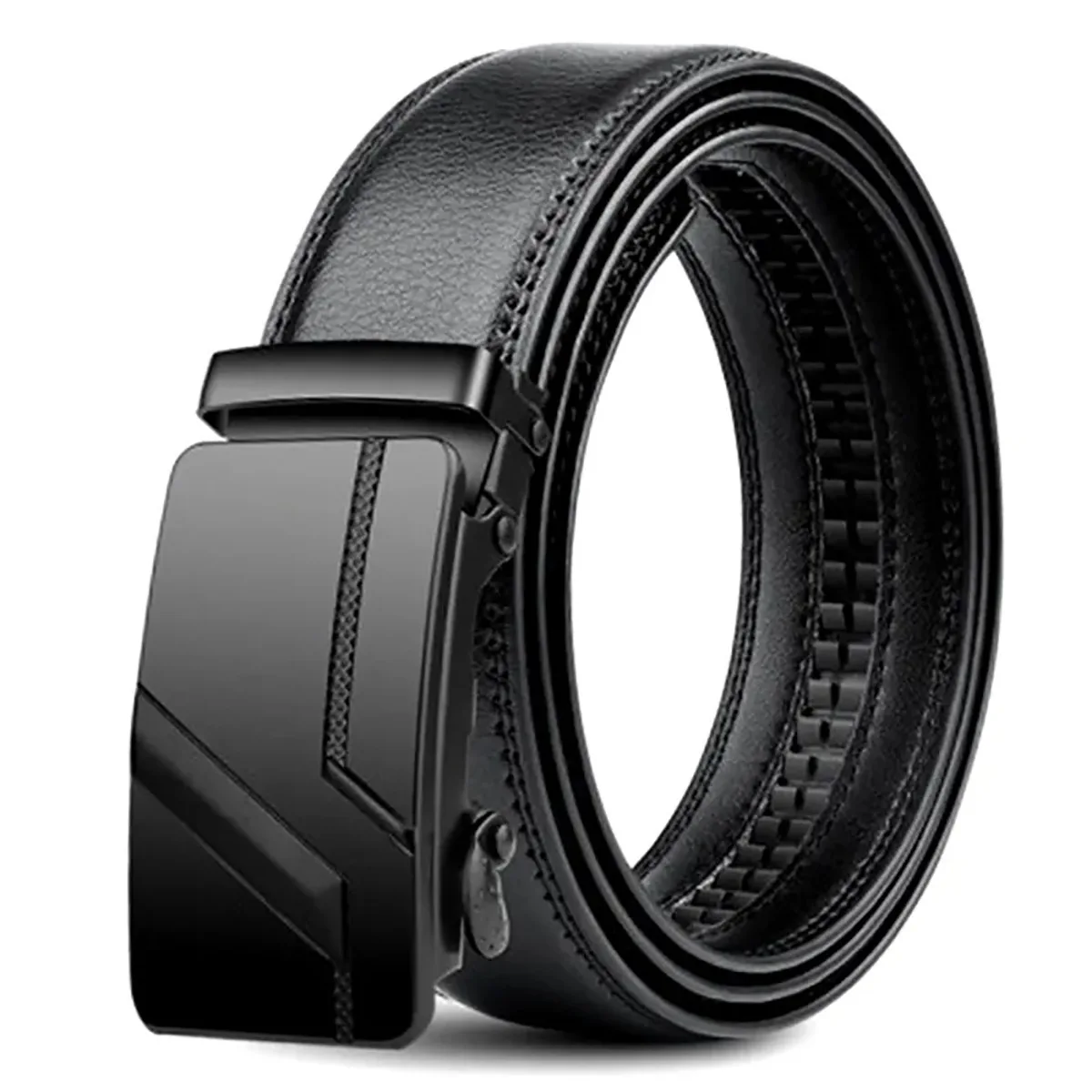 Cinto de Luxo para Homens de Negócios, Tamanho Grande 105-150 160 170cm, Cinto de Couro PU com Fivela de Metal Estilosa, Combina com Jeans e Calças Cargo
