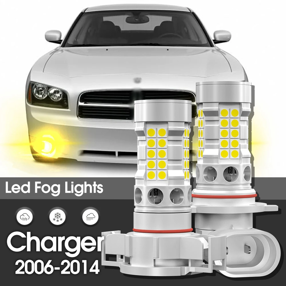 Canbus led nebels chein werfer lampe 2 stücke zubehör für dodge ladegerät 2006 2007 2008 2009 2010 2011 2012 2013 2014