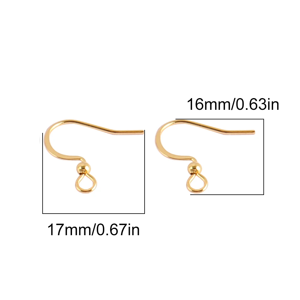 50 pezzi risultati di orecchini in acciaio inossidabile ganci per le orecchie fai da te accessori fermagli per orecchini ganci gioielli per realizzare parti di forniture per orecchini