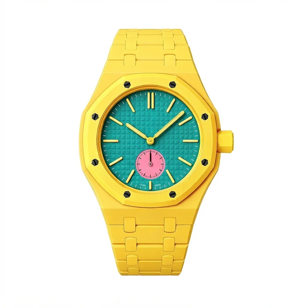 علبة ساعة فاخرة مع حزام مطاطي  - مراجعة Luxury Watch Ap وسعره