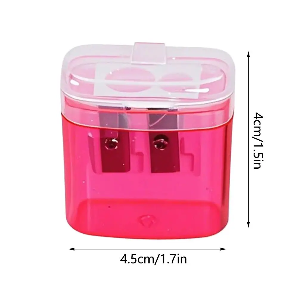 Handheld Pencil Sharpener Plastic Lid Pencil Sharpener Compact Pencil Sharpener Vibrant For Students Home Backpack