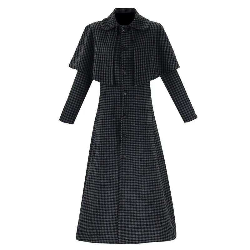 

Wed Season 2 Wed Addams Cosplay Costume Fashion Vintage Woolen Coat Gothic Lolita Mittwoch Role Play Overcoat Halloween Party