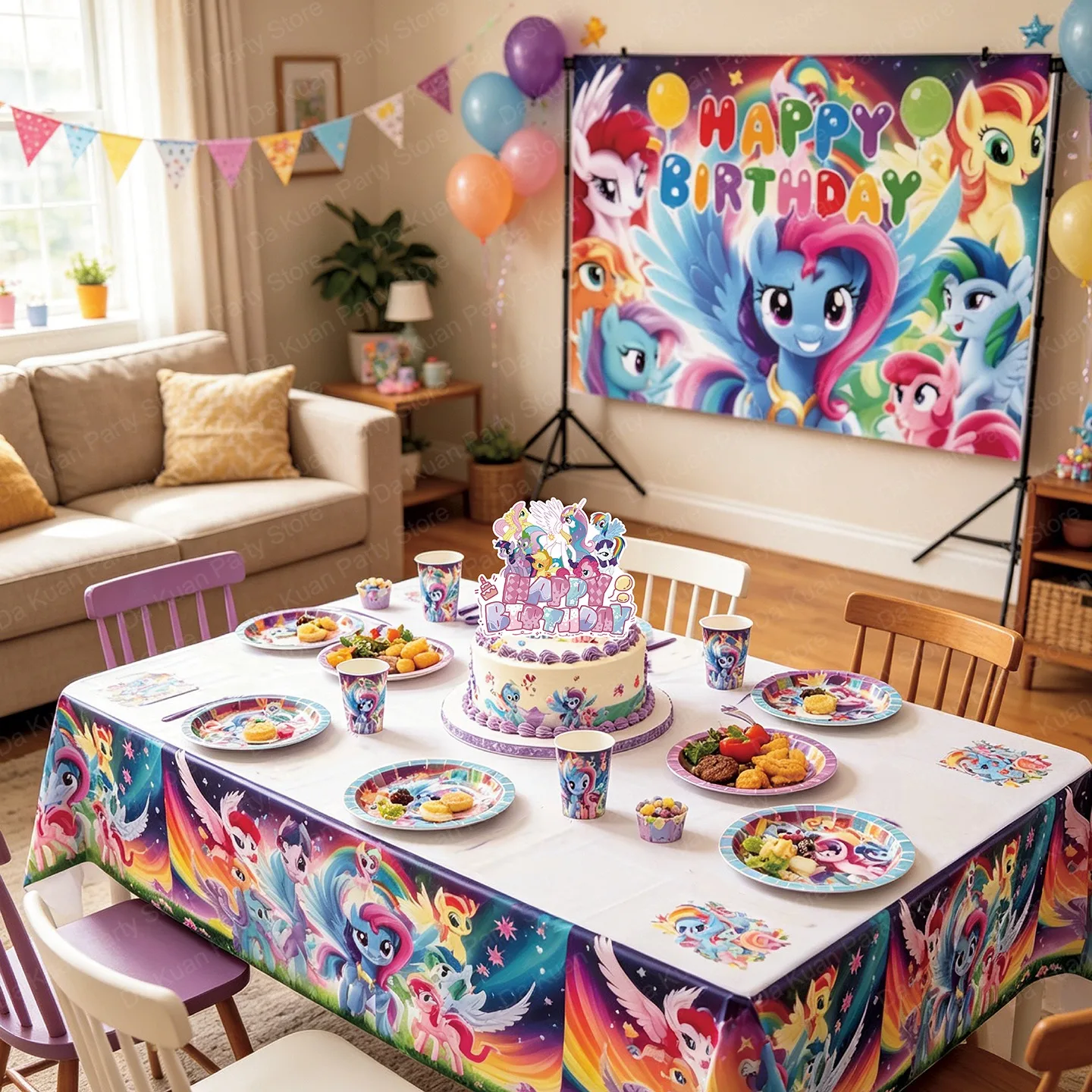 My Little Pony Plate Cup Set G - Table Cloth Disposable 评论和价格