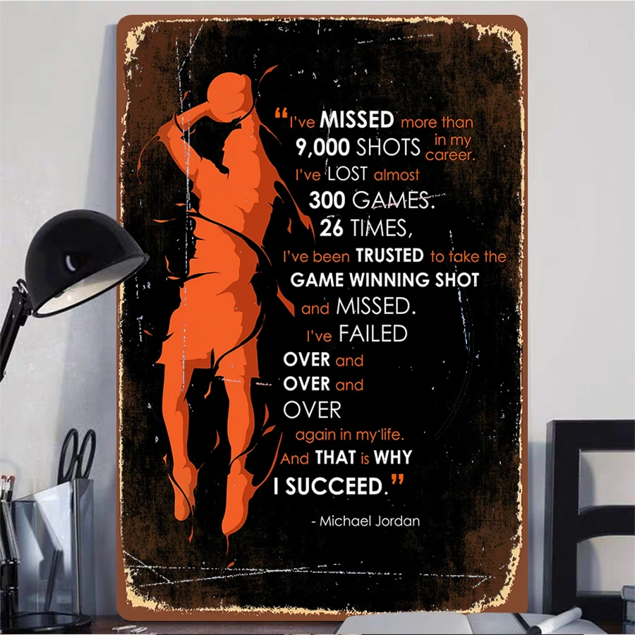 Michael Jordan Inspirational Q - Home Office Quotes recension och pris