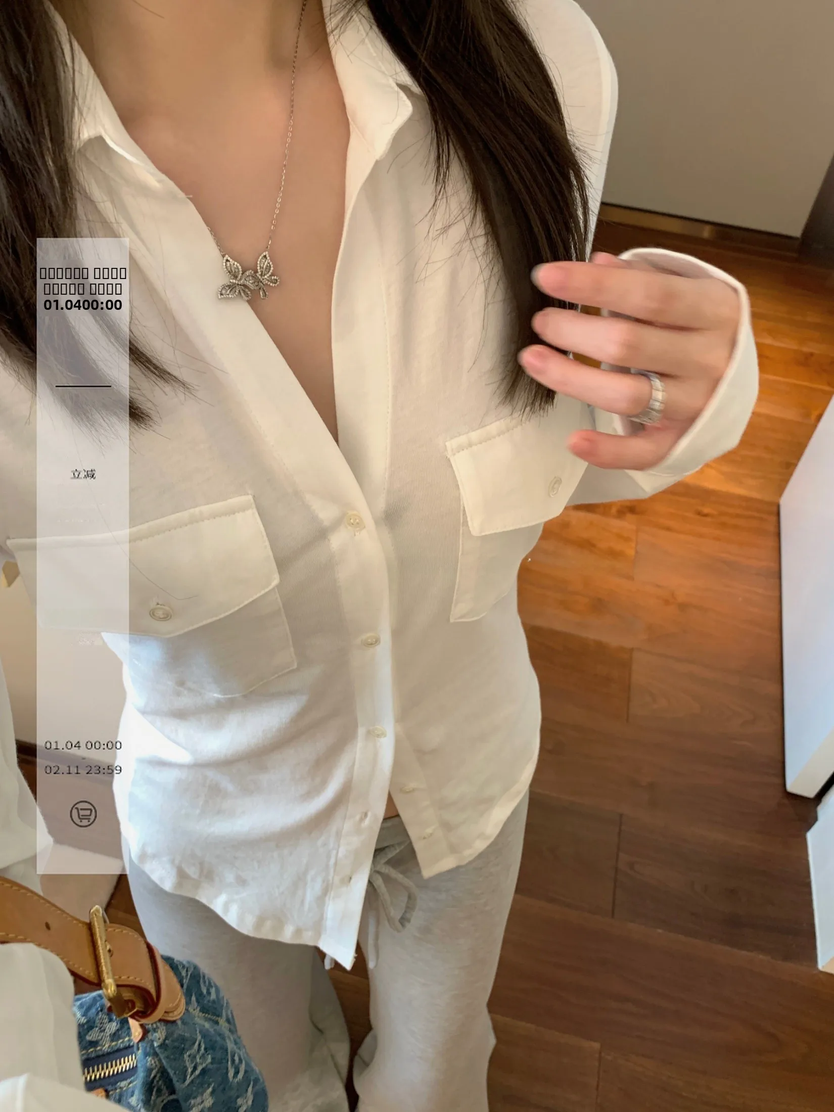 

Ego Studio Women's Slim Fit Cotton irt Thin Pure Desire Double ket Design Long Sve T-irt Top for Teen Girls