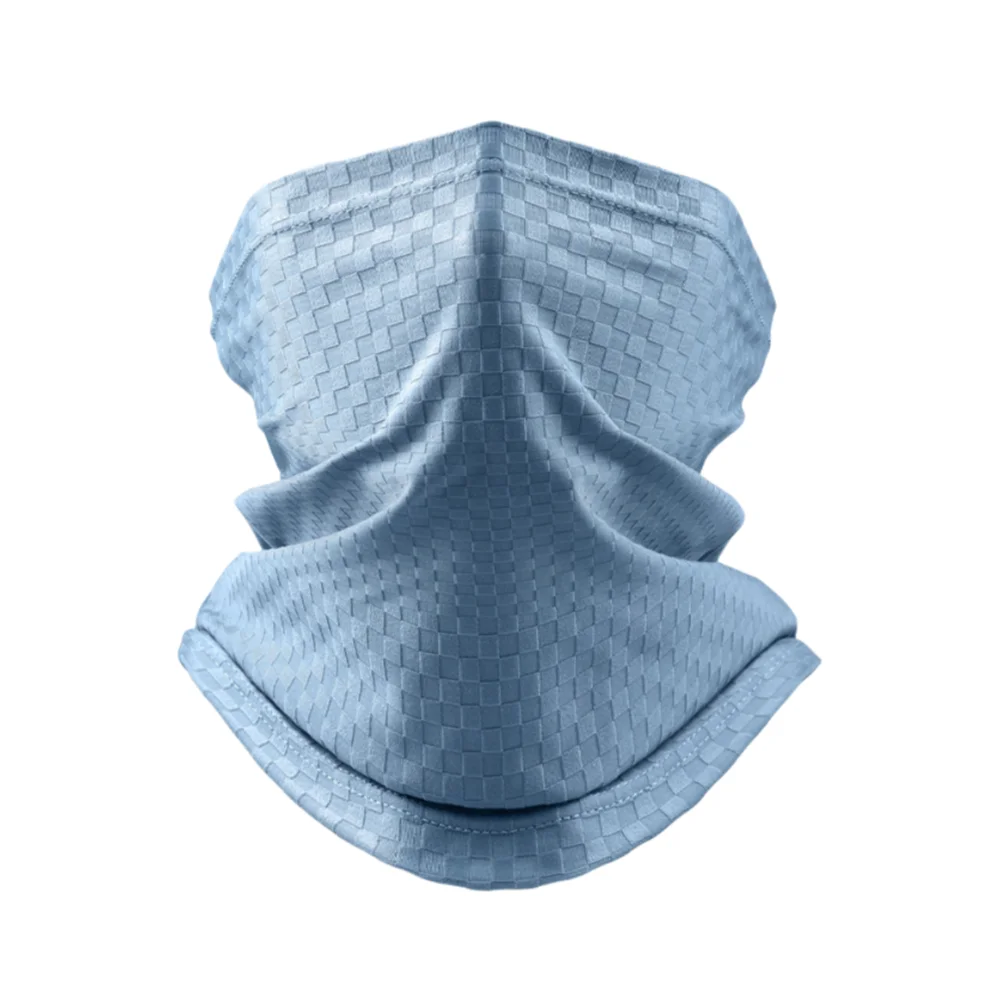 قناع وجه منقوش للحماية من الأشعة فوق البنفسجية من قماش الحرير الجليدي للجنسين - متعدد الاستخدامات للقيادة وصيد الأسماك وتسلق الجبال - حماية من الشمس