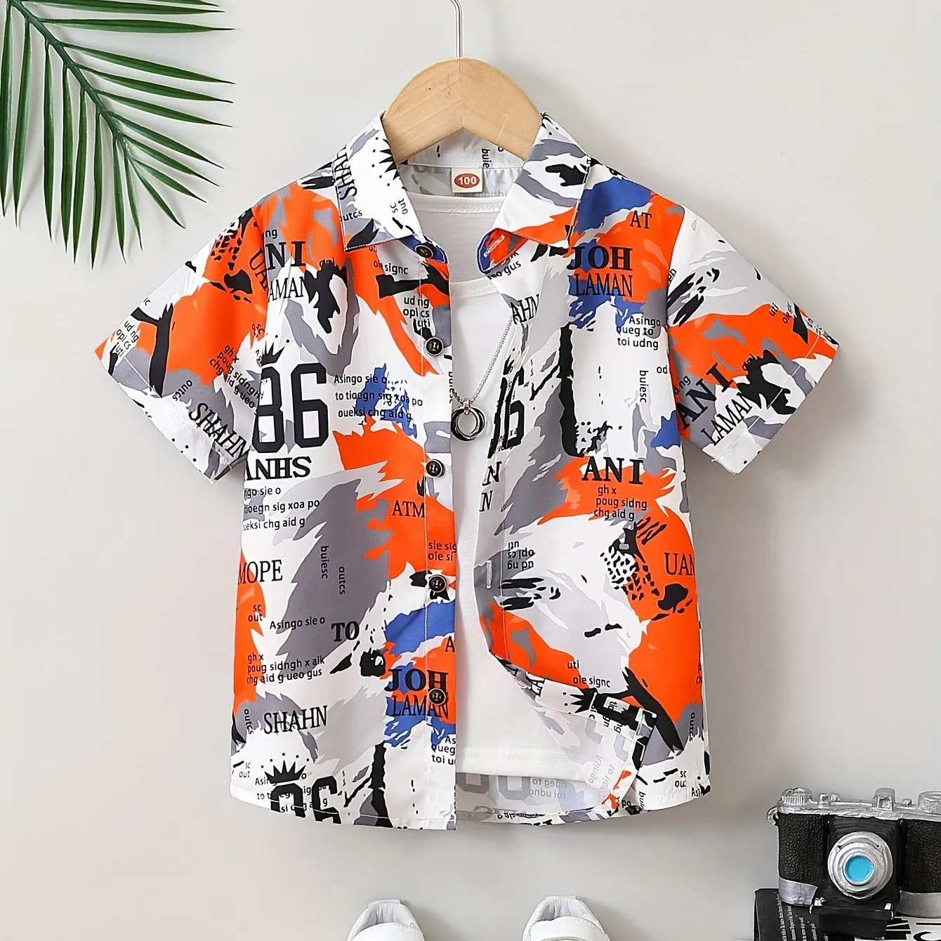 Boy's Aloha Hawaii Floral Pattern Pattern Creative Shirt Short Sleeve Button Up Comfy Loose Summer Holiday Shirt Tops