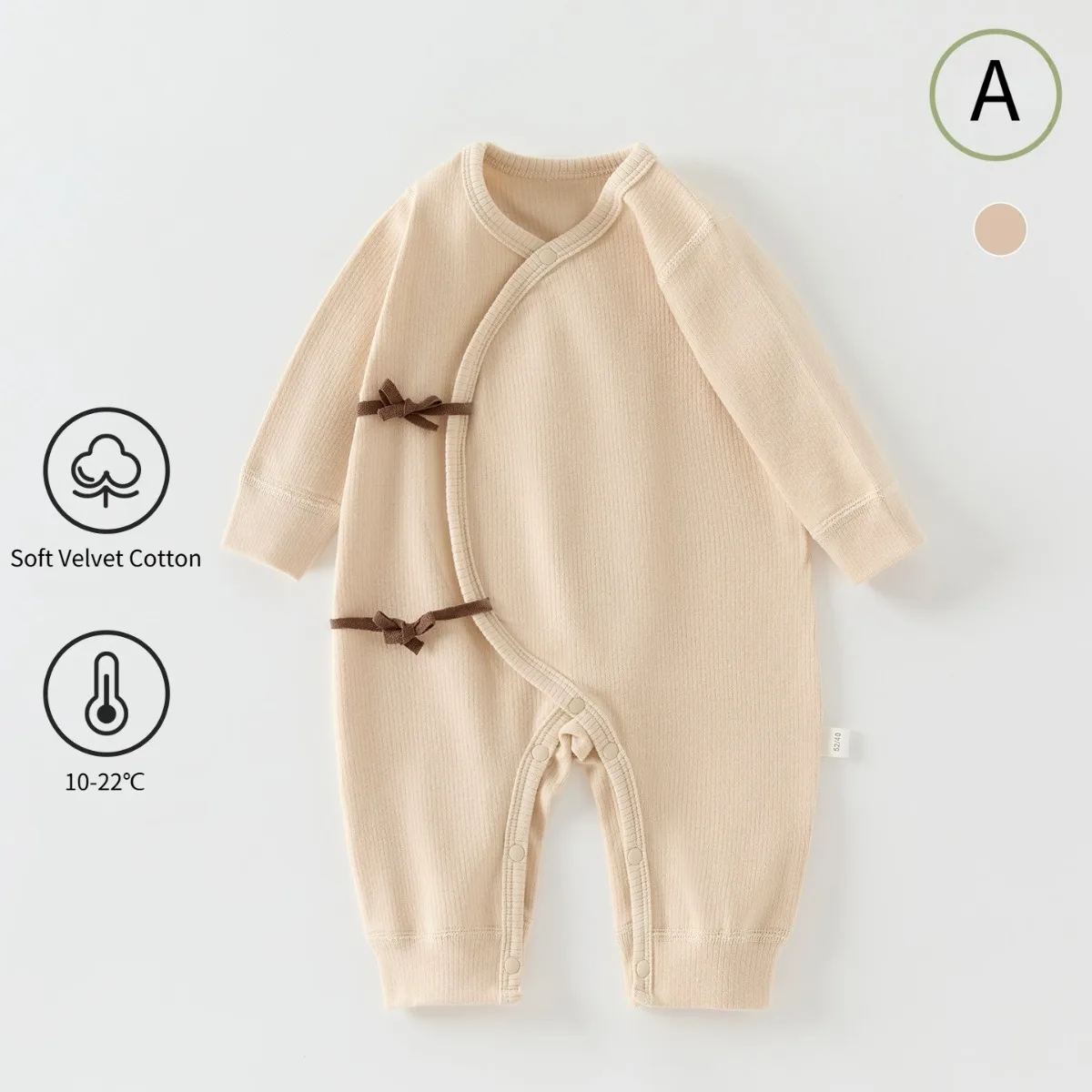 Soft Cotton Baby Romper Long Sleeve Spring Atutumn Newborn Onesie A-Class Safe Stretchy Unisex Sleepwear & Crawl Suit 0-6 Month