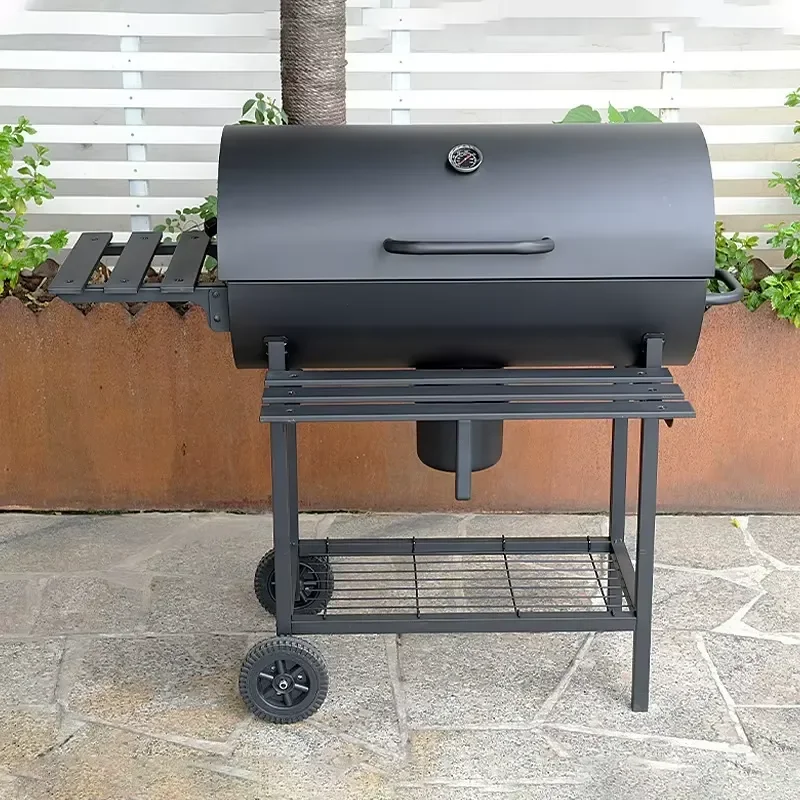 Portable Foldable Steel BBQ Grill Smokeless Outdoor Cooking Equipment Durable Modern Design for Family Camping Picnic Party