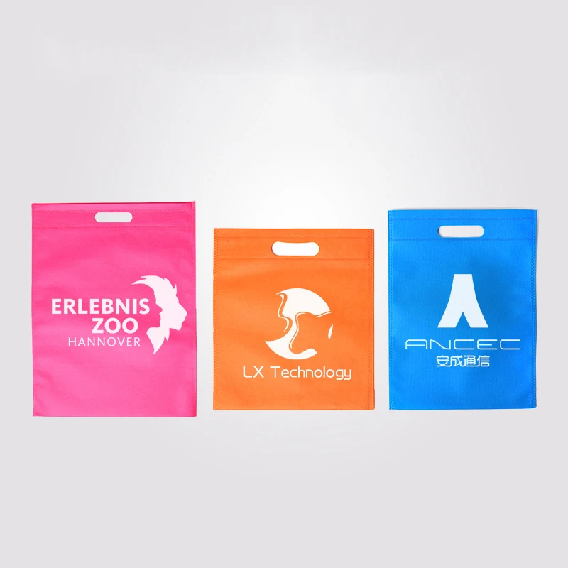 20/50pcs Reusable Non Woven Shopping Bag For Clothes Packaging Small Wholesale Businesses Customizable LOGO Cloth Fabric Bag