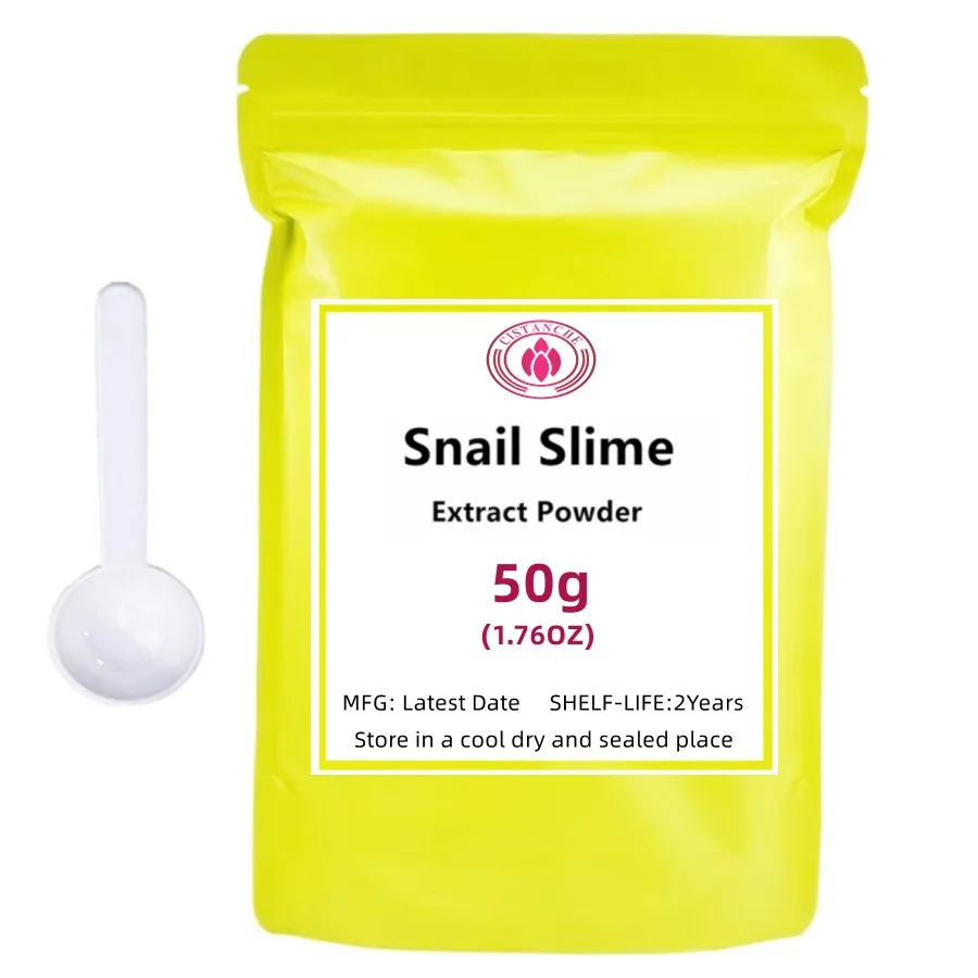 50-1000g Hot Selling Snail Slime Extract Powder /Moisturizing Skin Whitening and Smooth Anti Aging Remove Wrinkles Free shipping