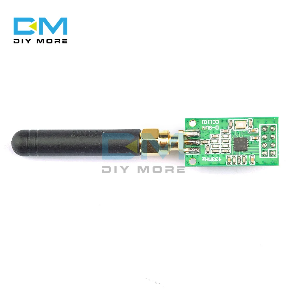 CC1101 Wireless RF Transceiver Board, Antena SMA Módulo sem fio, 315MHz, 433MHz, 868MHz, 915MHz, 30mA, GFSK, MSK Modulação