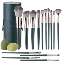 New 14Pcs Professional Makeup Brush Set Eye Shadow Eyeliner Eyebrow Nose Lip highlight Powder Foundation blending Cosmetic Brush