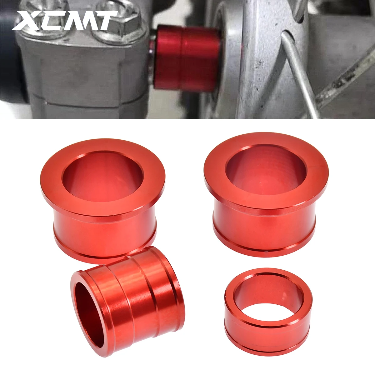 

For Honda CR CRF 125R 250R 450R 250X 450X 250RX 450RX 450L 2002-2020 Motocross Accessories CNC Aluminum Front Rear Wheel Spacers