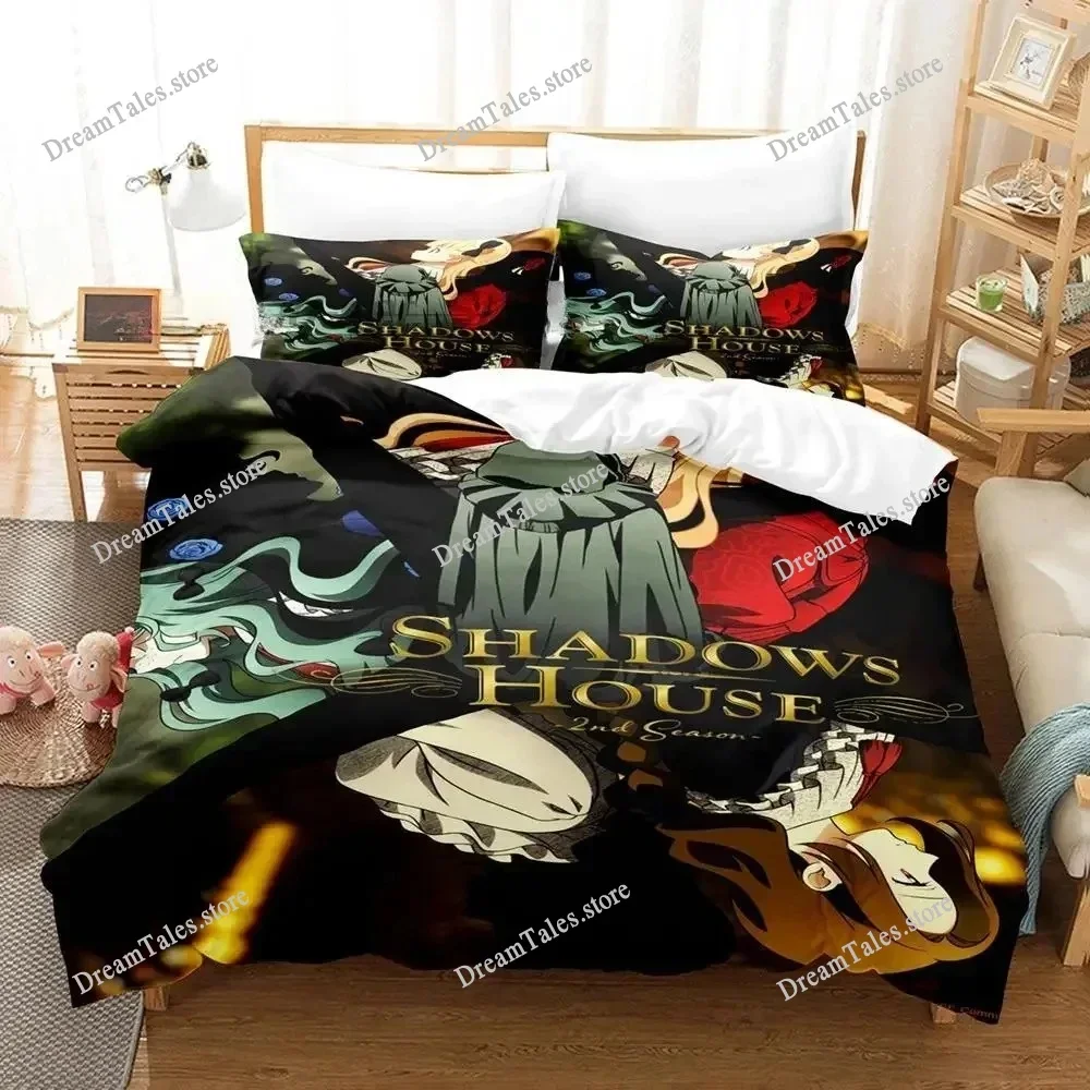

3D Printed Anime SHADOWS HOUSE Bedding Set Duvet Cover Bedroom Comforter Single Twin King _Size Quilt Cover Home Textiles