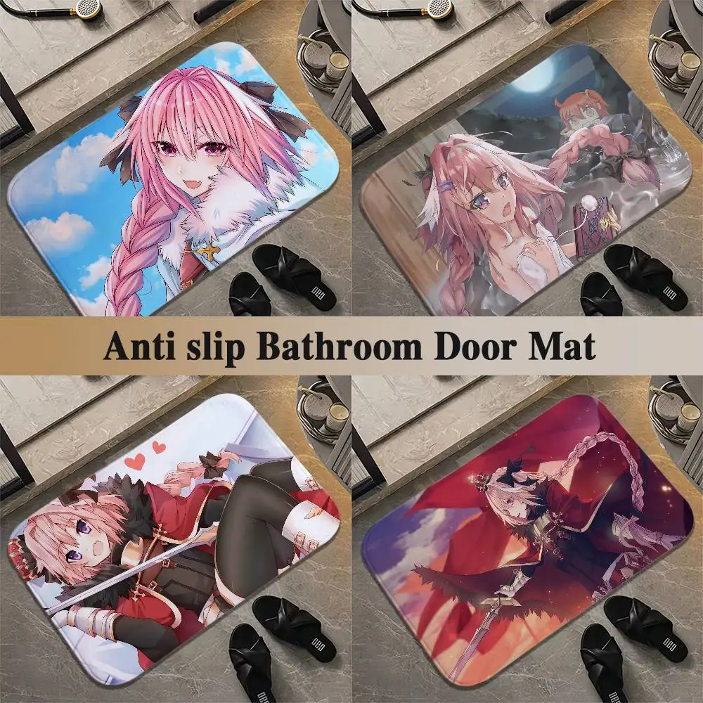 

Fate Apocrypha Astolfo Floor Mat Printed Large Carpets Room And Bedroom Carpets Bathroom Anti Slip Door MATS Small Carpets