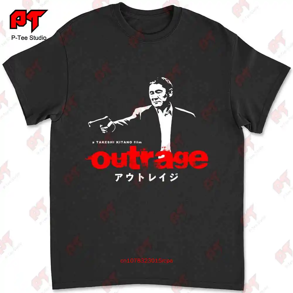 Takeshi Kitano Outrage Japanese Yakuza Action Movie T-shirt 4888