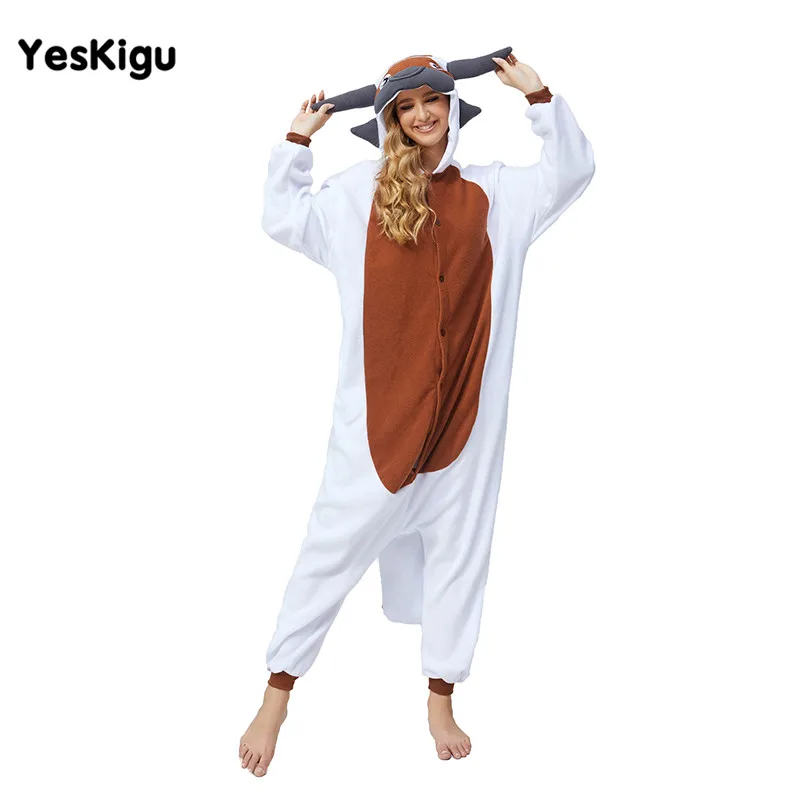 

YESKIGU Kigurumis Appa Cow Pijama Women Couples Onesie Jumpsuits Anime Funny Outfit Winter Sleepwear Halloween Festival Pyjamas