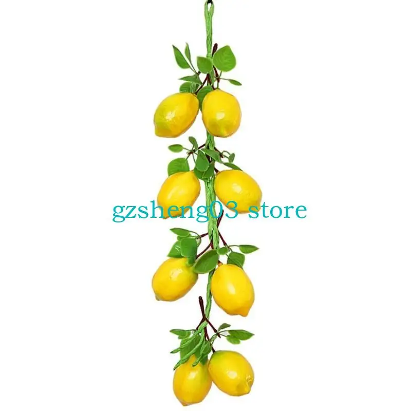 U75C Simulation Artificial Fruit Lemon String for Restaurant Hotel Home Garden Decor