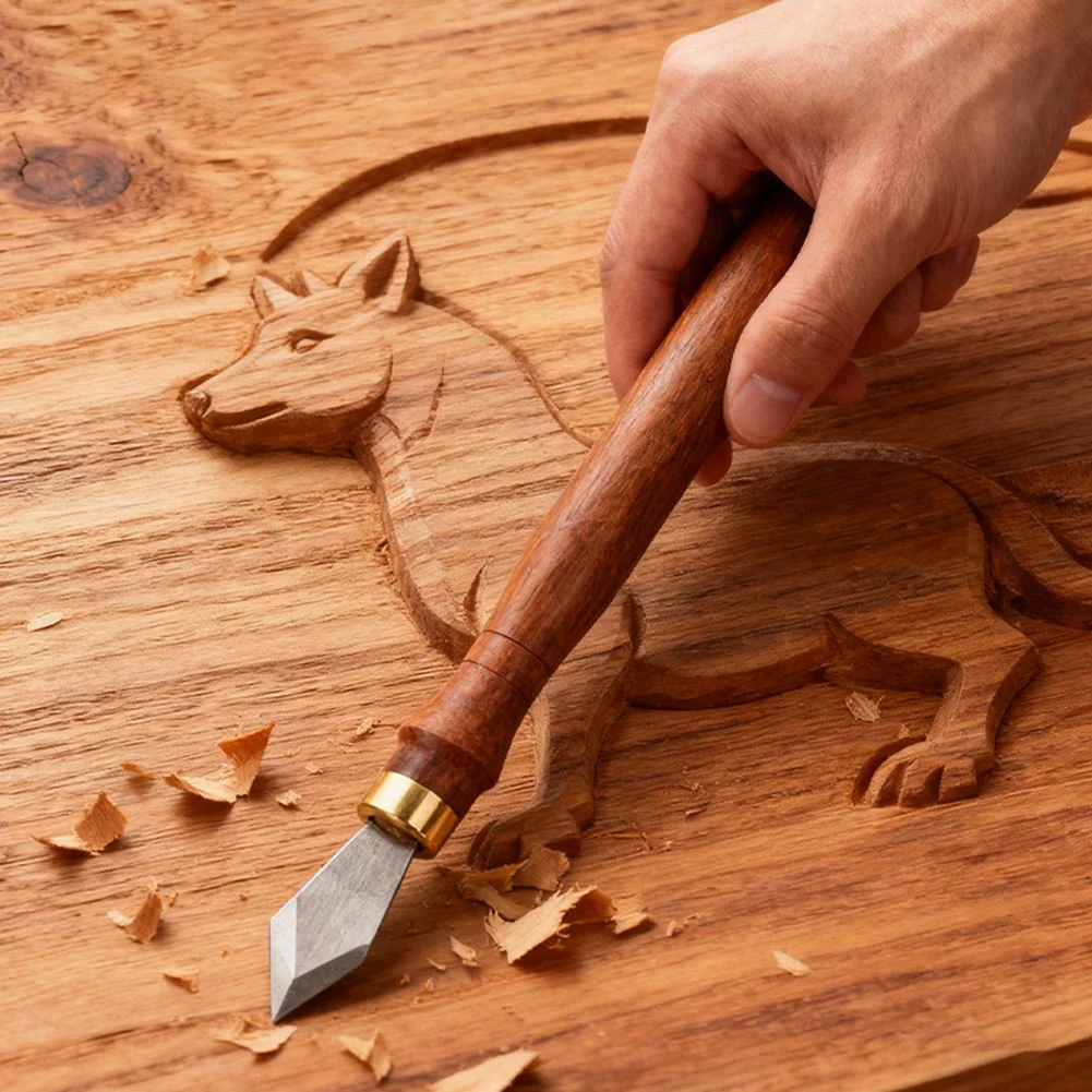 Woodworking Line Drawing Tool With Bidirectional Function For Wood Leather And Art Sculpture With Ergonomic Handle