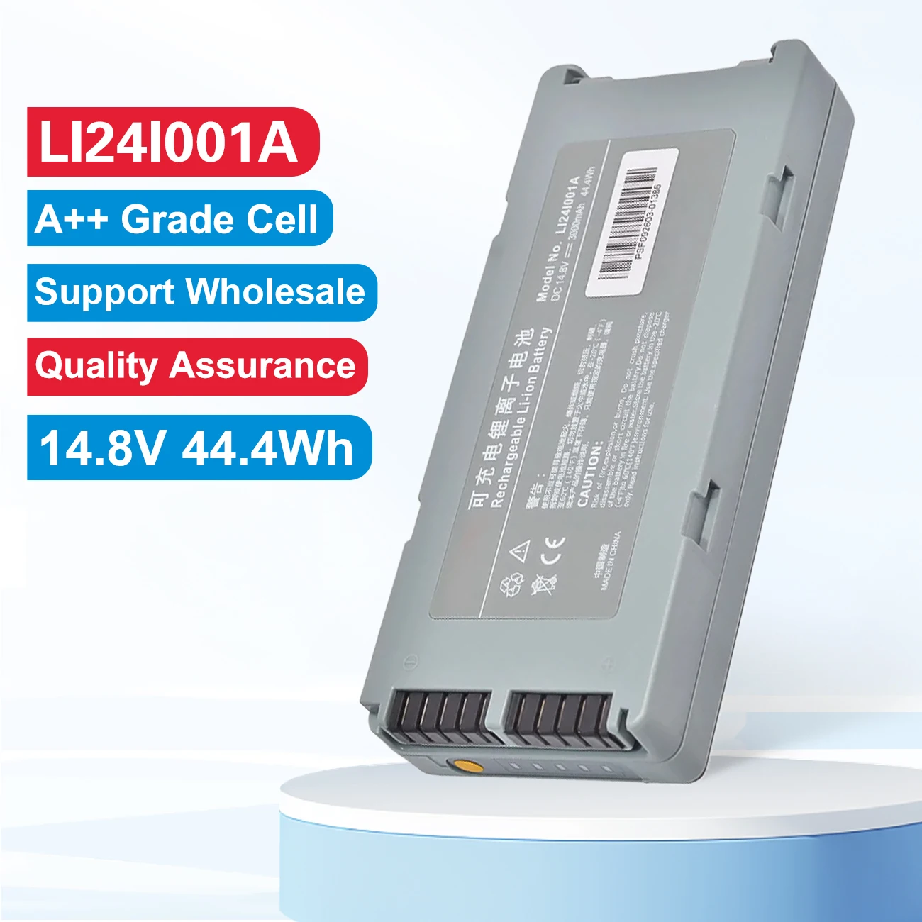

Replacement LI24I001A LI24I005A Battery For Mindray BeneHeart D3 D2 Defibrillator 14.8 V 3000 mAh 44.4WH
