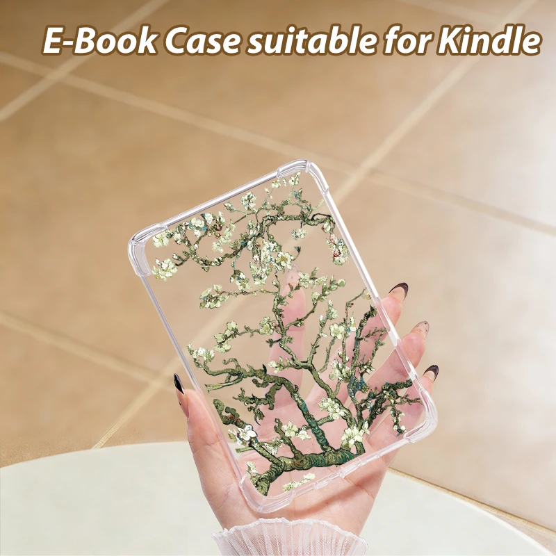 

Прозрачный цветной защитный чехол для электронных книг, мягкий и тонкий, совместимый с электронными книгами Kindle 10/11/12 и Kobo Libra Color.