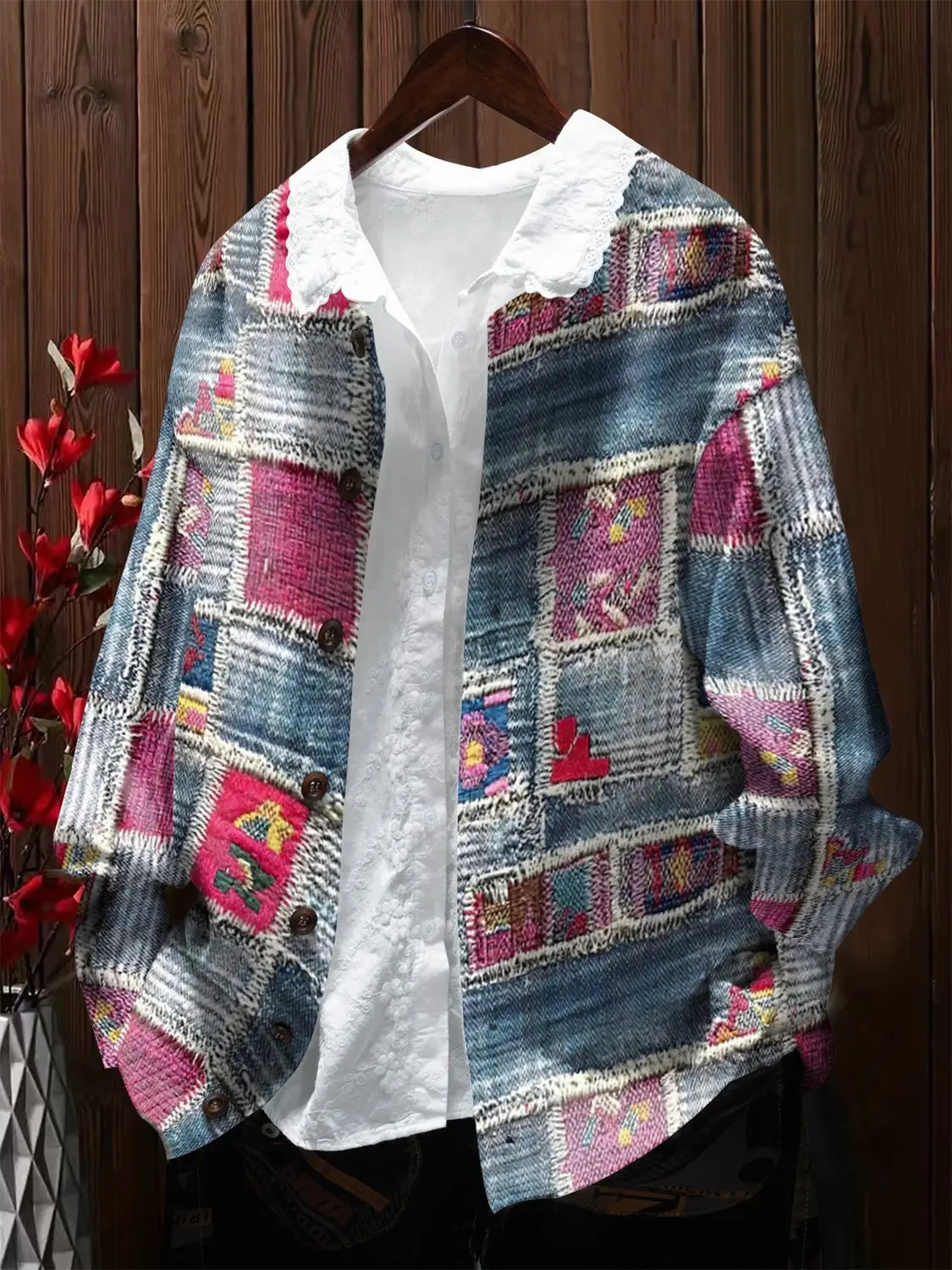 

Американский эстетический клетчатый милый кардиган с принтом, свитер в стиле бохо, пальто, свободная куртка с длинными рукавами, осенне-зимняя верхняя одежда во французском стиле