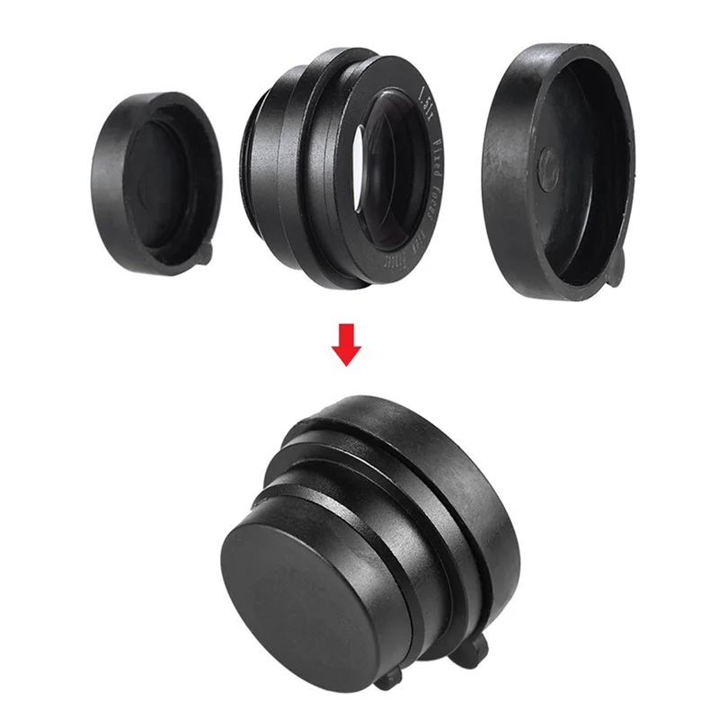 2Pcs 1.51X Fixed Focus Viewfinder Eyepiece Eyecup Magnifier For Canon Nikon Sony Pentax Olympus With 4 Eyepatch-ABJU
