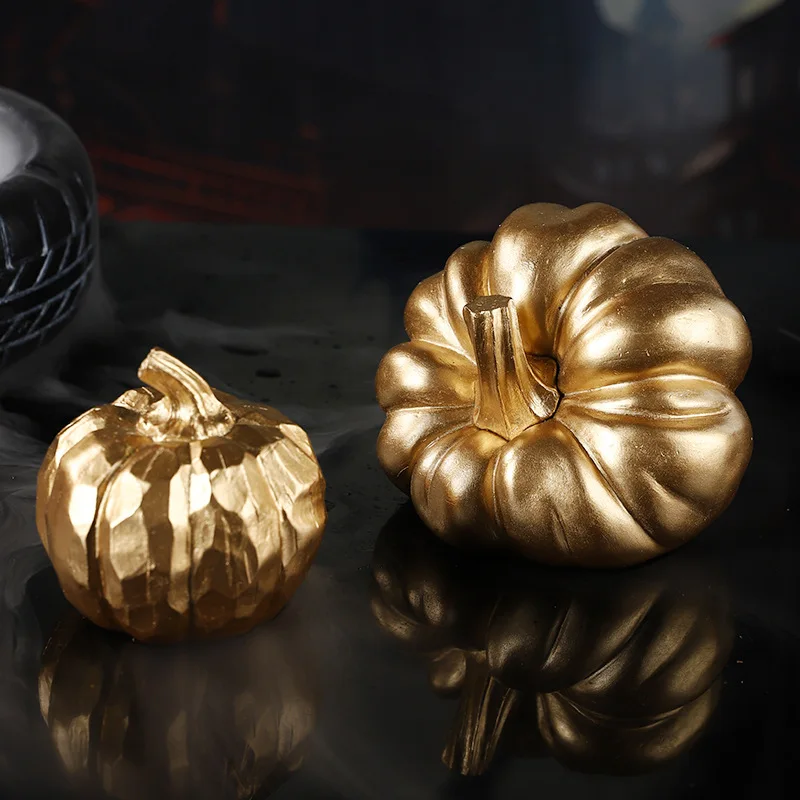 

New Creative Halloween Pumpkin Ornament Decoration Props Resin Crafts Desktop Entryway Decoration