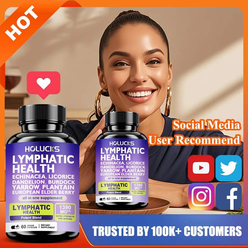 

Premium Lymphatic Health Supplement, with Artichoke Extract, for Cleansing, Skin Health & Overall Vitality, GMP Certified