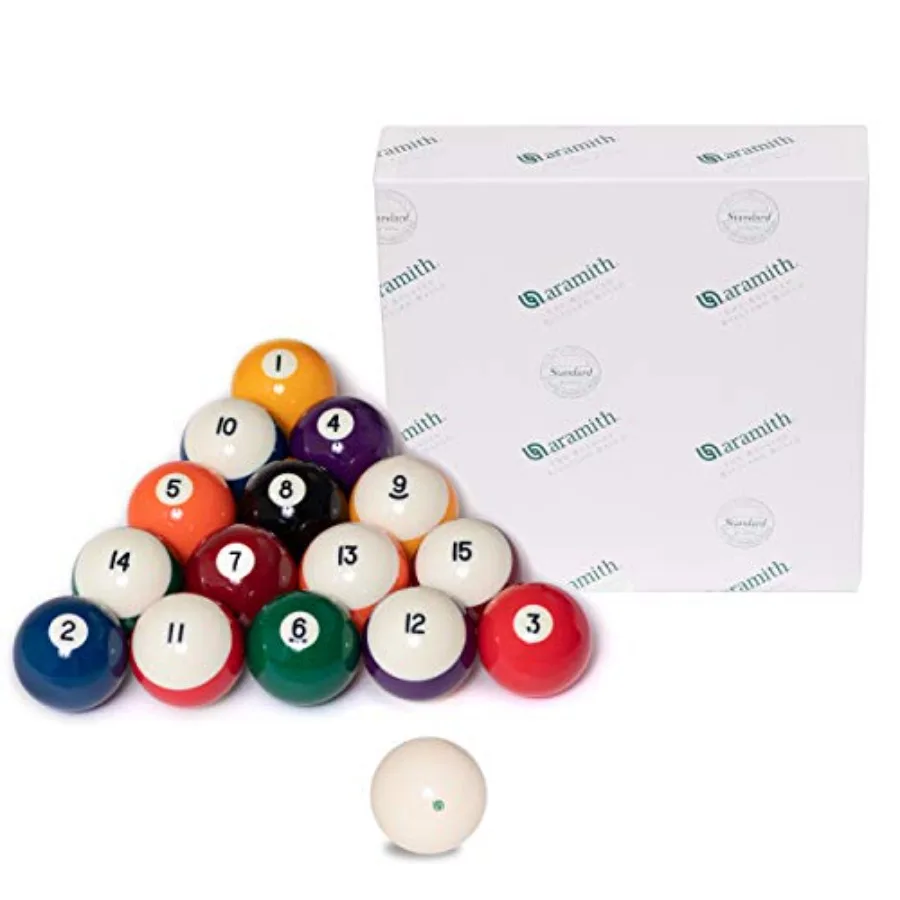 

Crown Standard Billiard Pool Ball Set 2 1/4 with Magnetic Cue Ball Green Logo