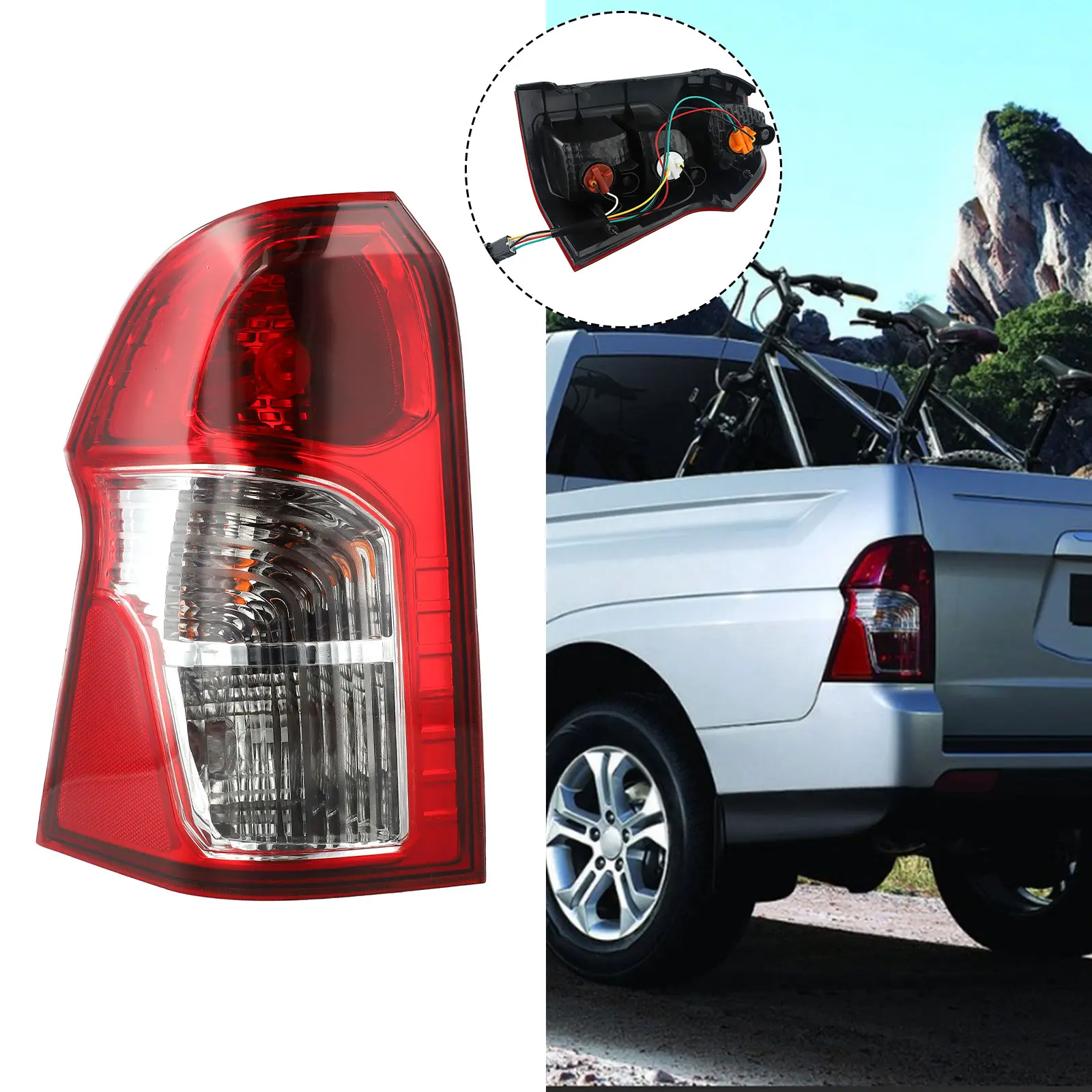 For Ssangyong Assembly Tail Light Indoor Office Garden 1 Pc Replacement Accessories Easy Installation Parts Red