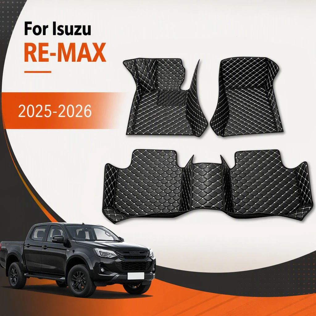 LHD Car Floor Mat For Isuzu RE-MAX Remax 2025 2026 Custom Leather Carpet Car Accessories Car Interior Decor Styling