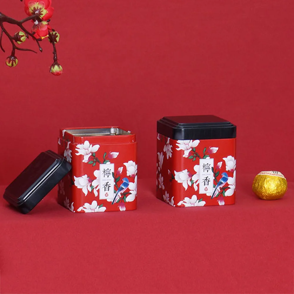 Multifunction Vintage Household Storage Container Sweetmeat Kitchen Tea Box Tea Jar Teaware Candies Can