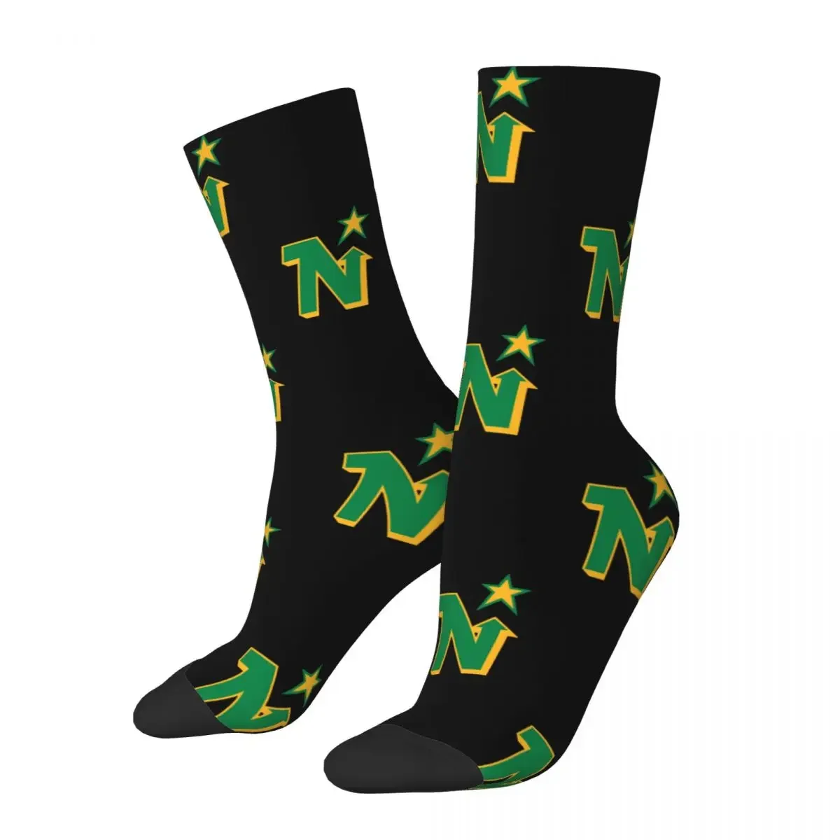 Defunct Hockey Team Minnesota North Stars Vintage Retro Socks Soft Stockings All Season Long Socks for Unisex Birthday Present