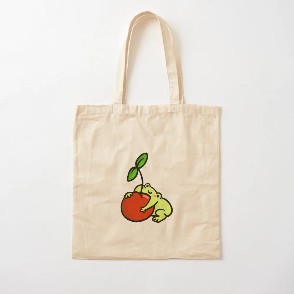 Cherry Frog Tote Bag shoping bag Canvas stote bag Women's sacs de shopping