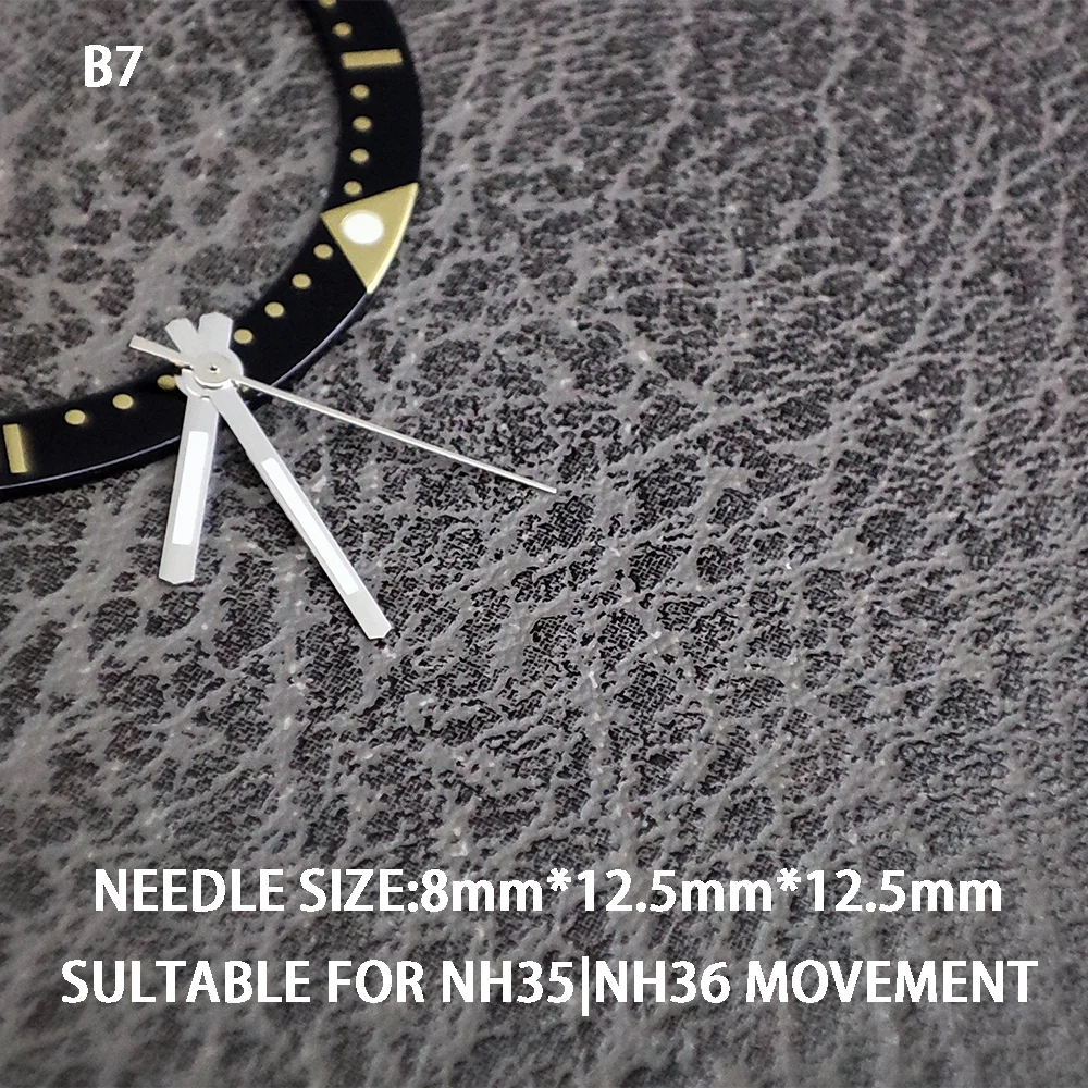 NH35/NH36 Watches Hands Green Luminous Hands Watch Accessories Replacement Parts Watch Needle Set B1~B15