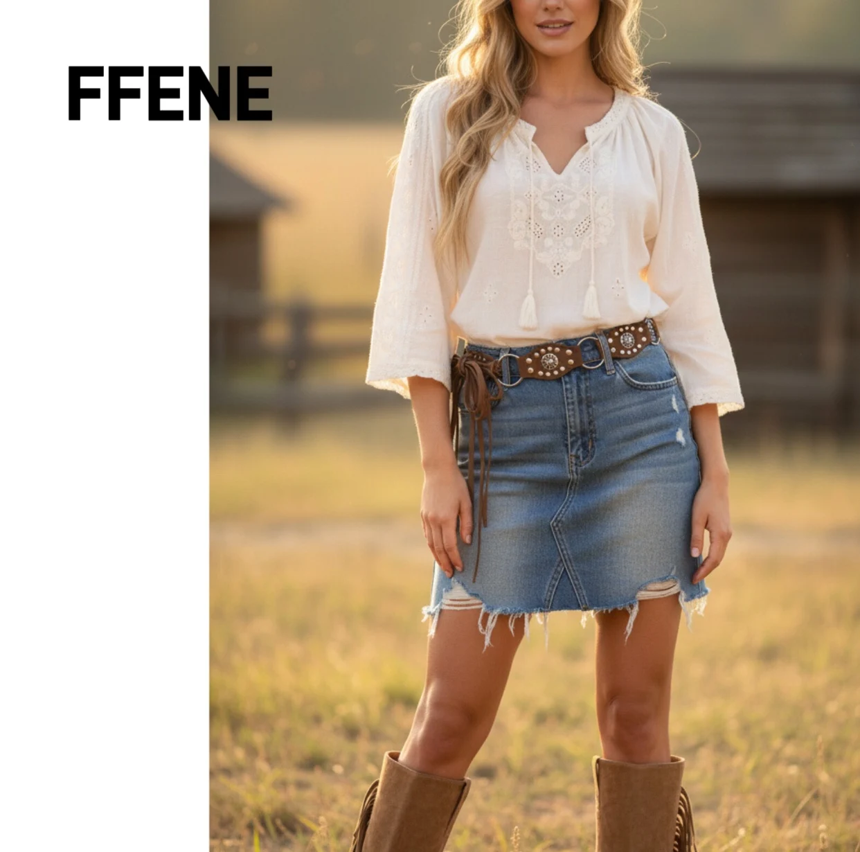 

High-end retro riveted patchwork belt for women, heavy work western cowboy style belt hot girl American openwork decoration belt