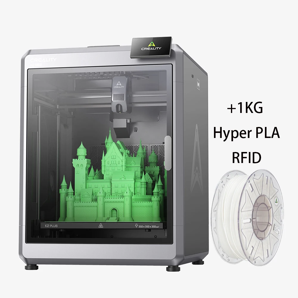 Creality K2 Plus 3D Printer +1KG Hyper PLA RFID With Dual AI Cameras & Auto Leveling, 600mm/s Fast Printing, Build Volume Suitable For/Office, Compatible For FDM 3D Printing