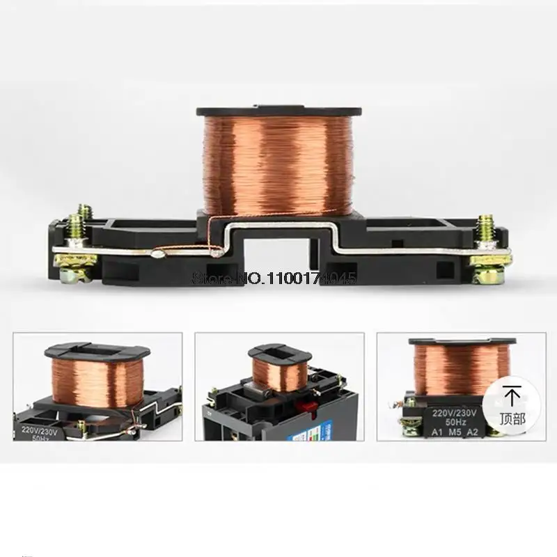 Imagem -04 - Trilho do Ruído da Tensão 24v 36v Cjx2s6511 v 110v 220v 50hz da Bobina do nc Montado 380 Polos do Contator Delixi 65a da C.a. Nenhum