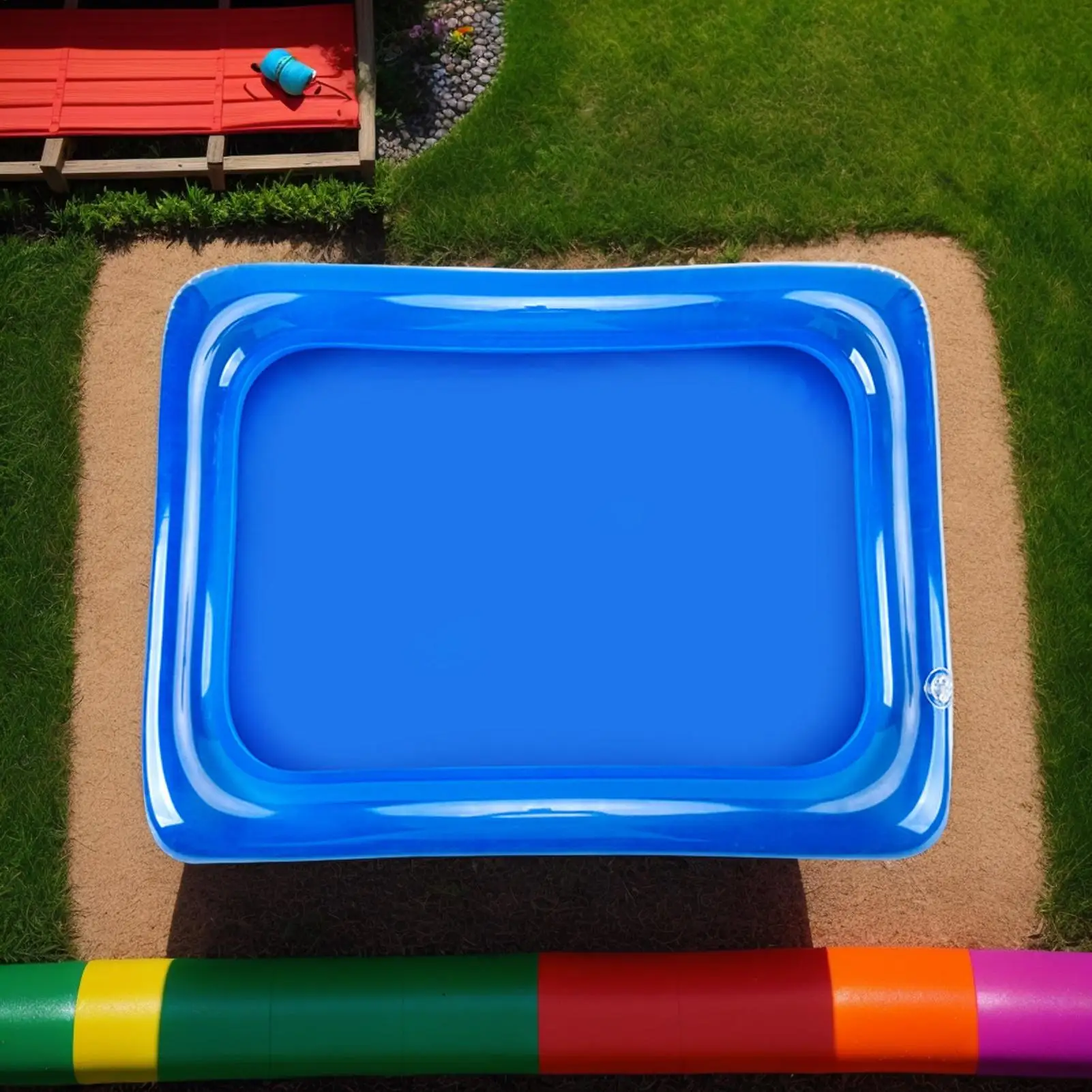 Portable Inflatable Foot Bath Outdoor Feet Wash Tub Compact Pool Entry Tray For Adults Teens, Beach, Travel Summer Essential