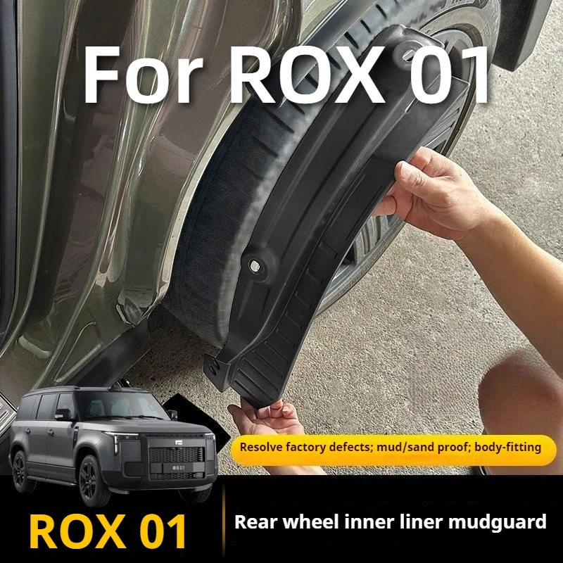 

For ROX 01 Mud Flaps Splash Guards Fender Liners Front Rear Wheel Mudguards No Drill Car Accessories